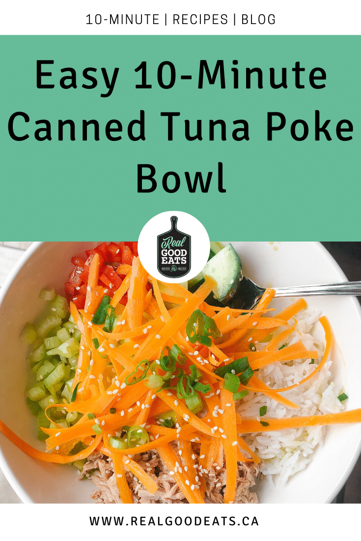 Easy 10-Minute Canned Tuna Poke Bowl