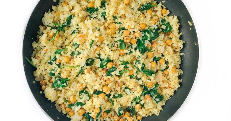 Recipe Review – Curry Cauliflower Fried Rice with Roasted Chickpeas