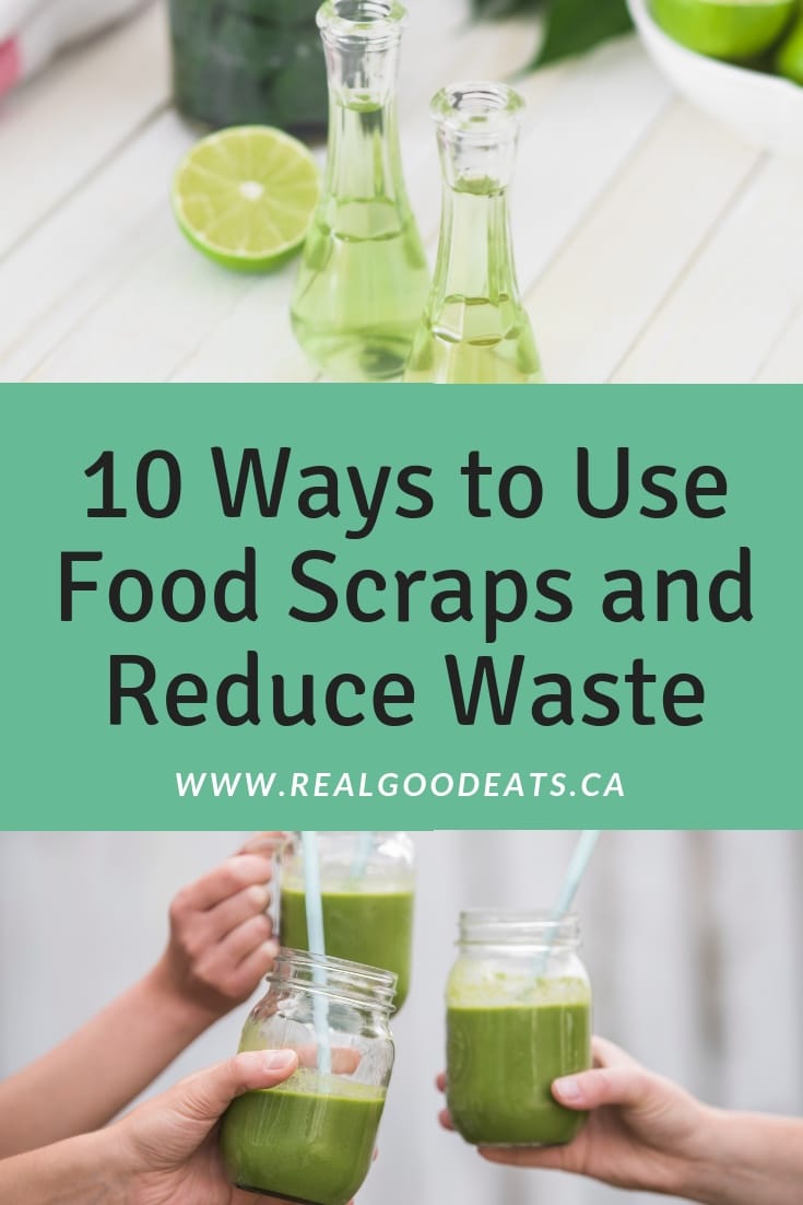 10 ways to use food scraps to reduce waste blog graphic