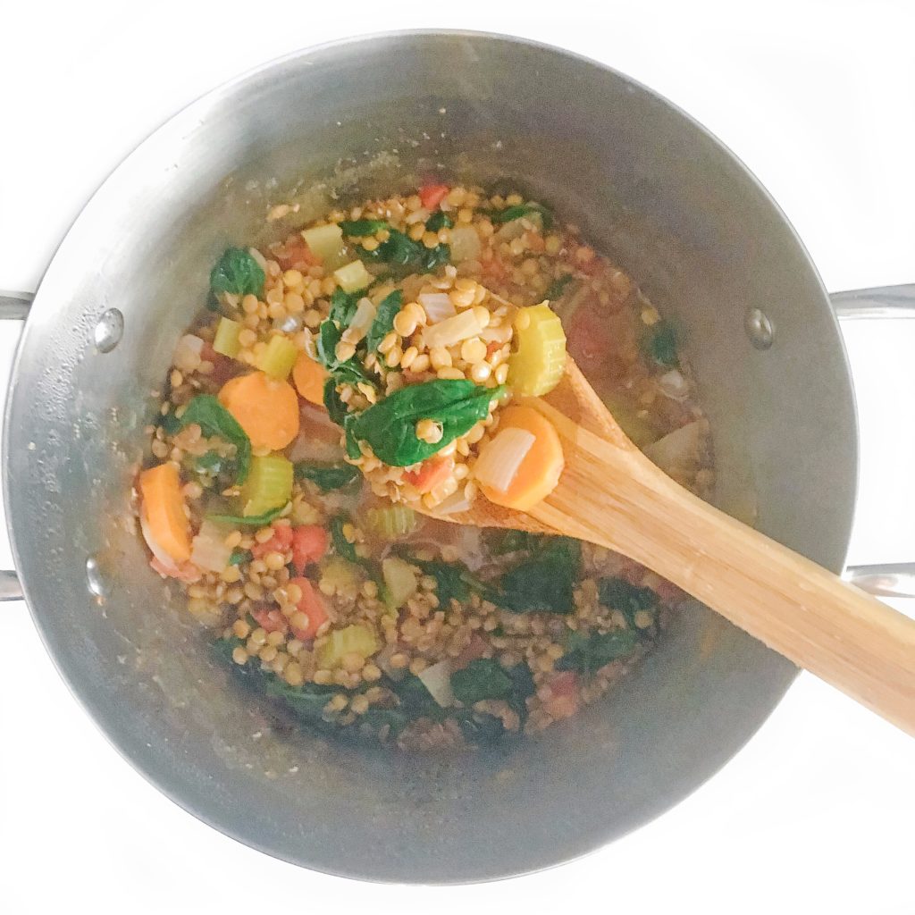 Easy Spinach Lentil Soup