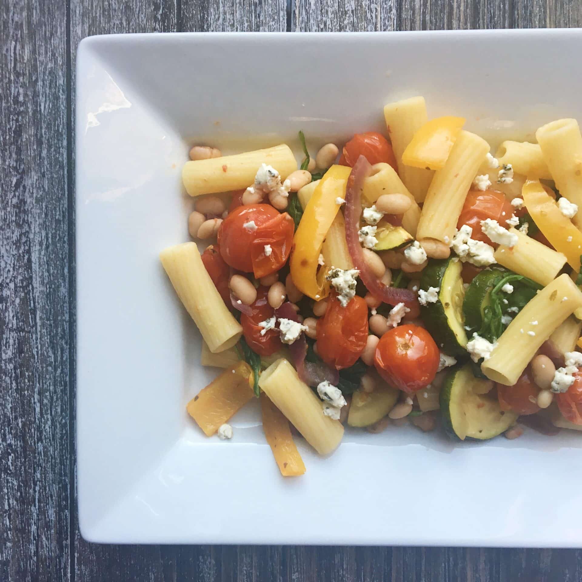 mediterranean grilled vegetable rigatoni