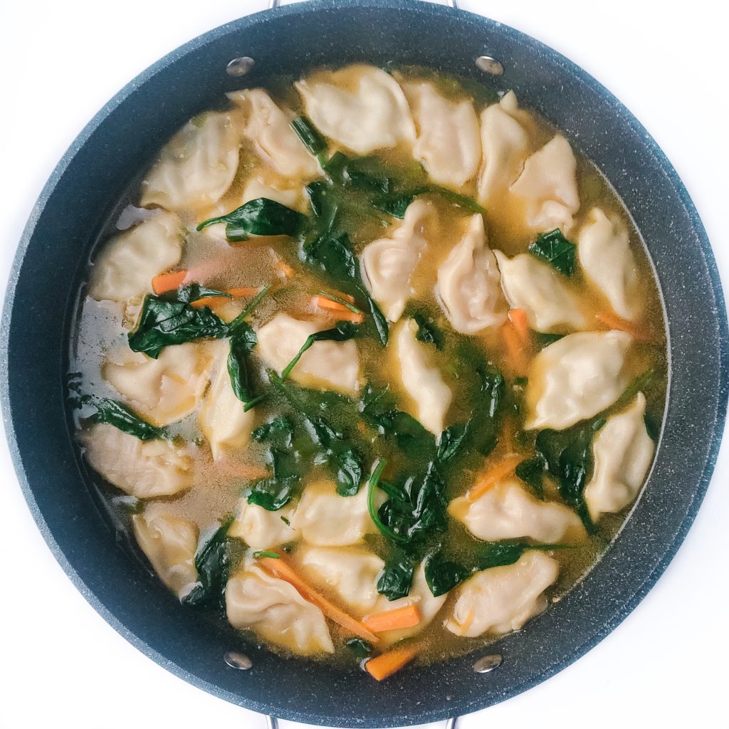 30-minute high protein soup recipes - easy 20-minute dumpling soup
