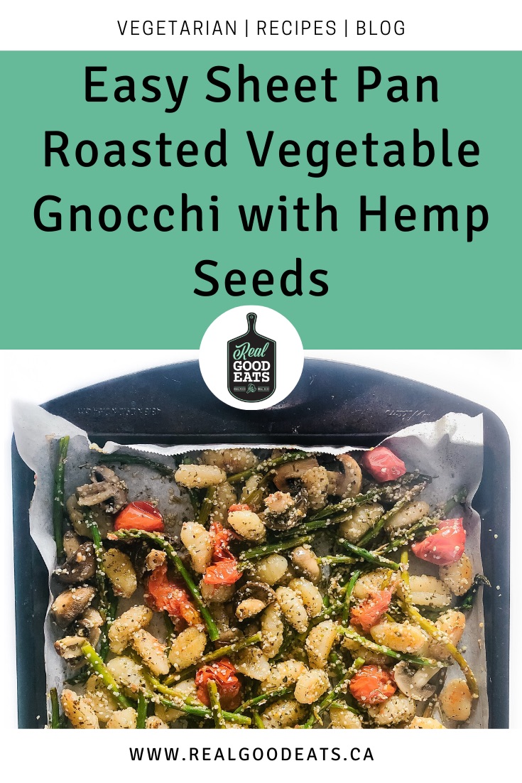 Easy Sheet Pan Roasted Vegetable Gnocchi with Hemp Seeds