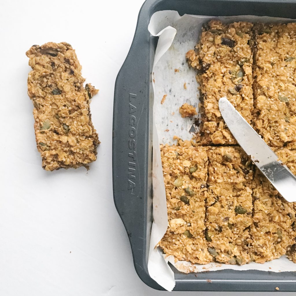 chewy pumpkin hemp granola bars - ways to use pumpkin 