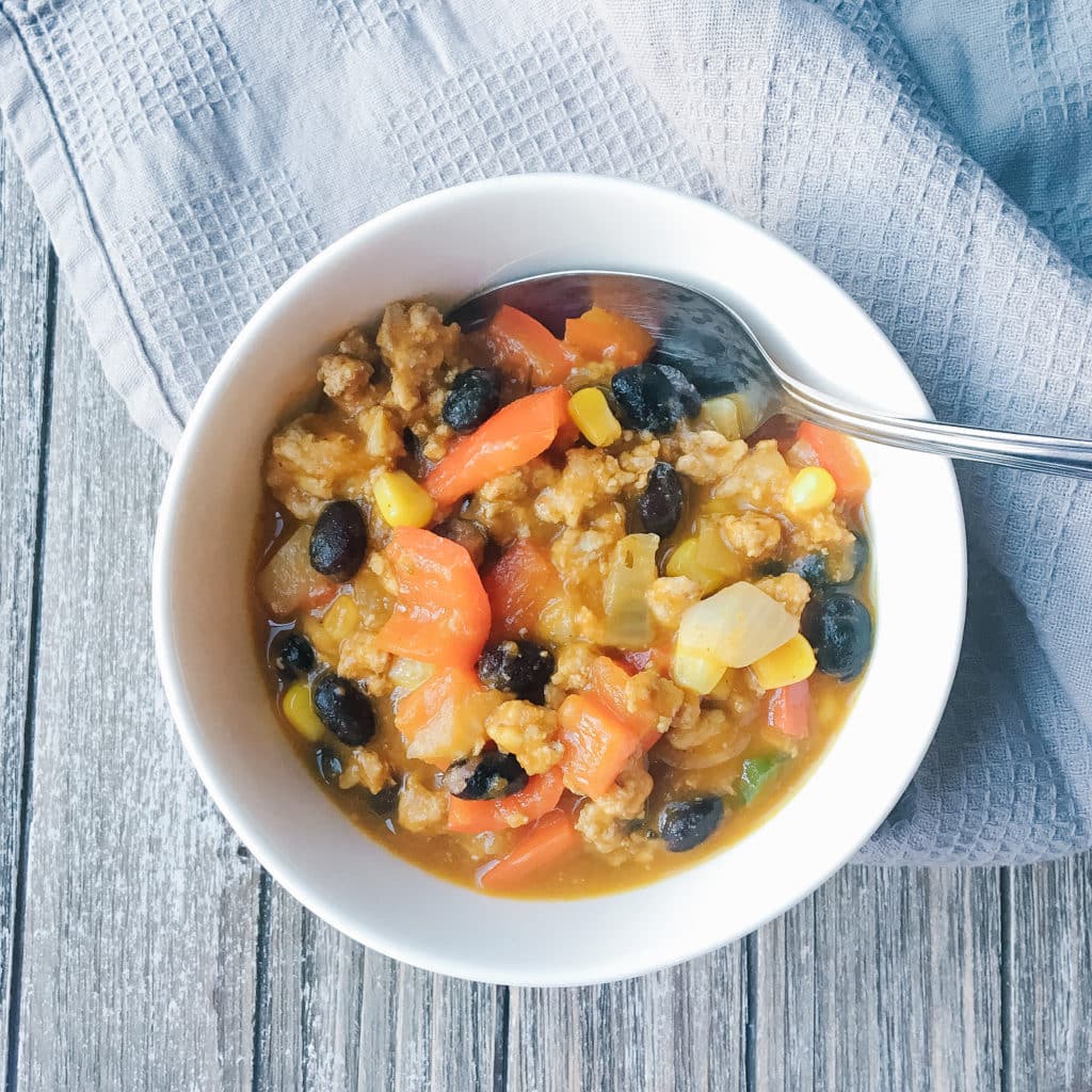 30 minute turkey pumpkin chili