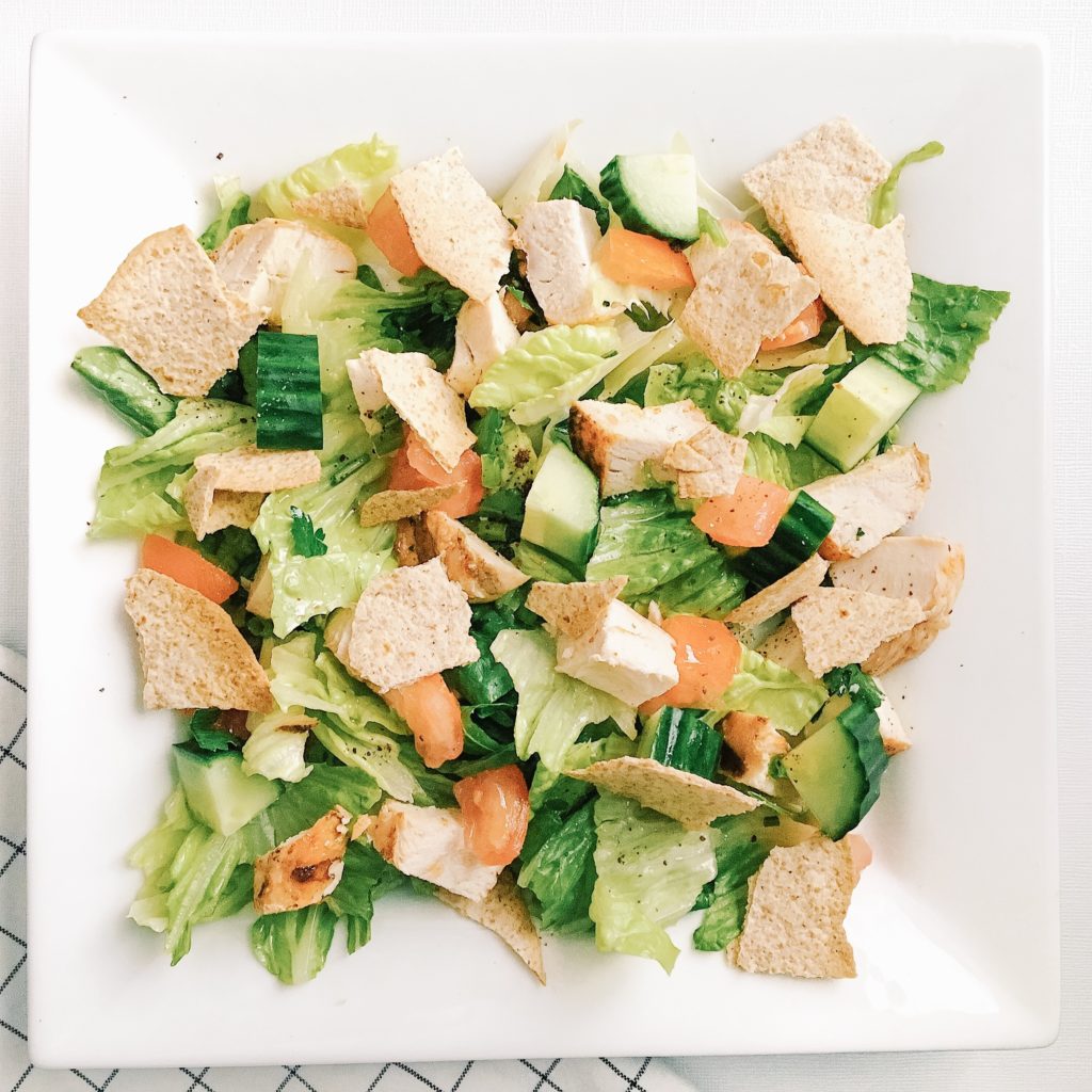 chicken fattoush salad