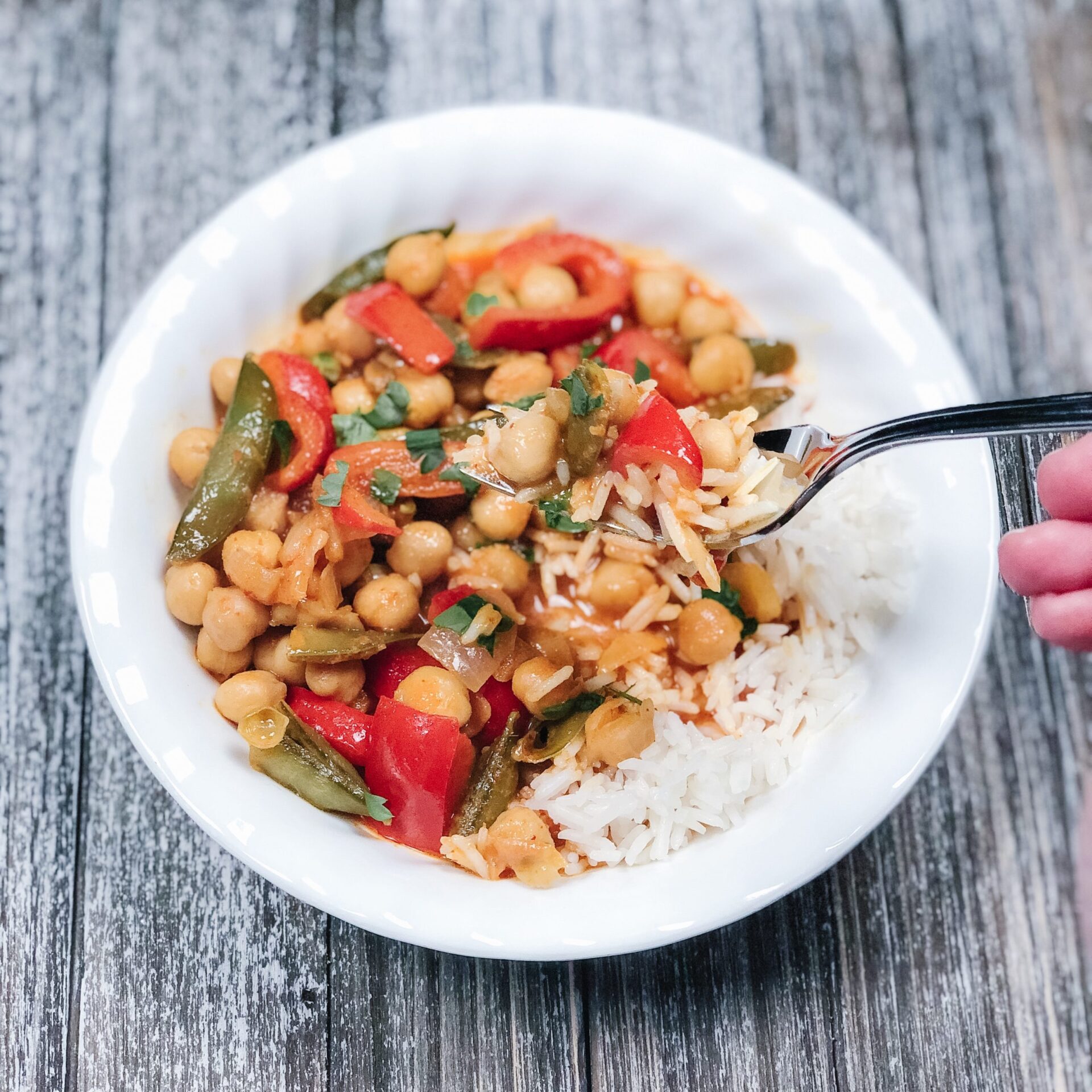20-minute chickpea curry