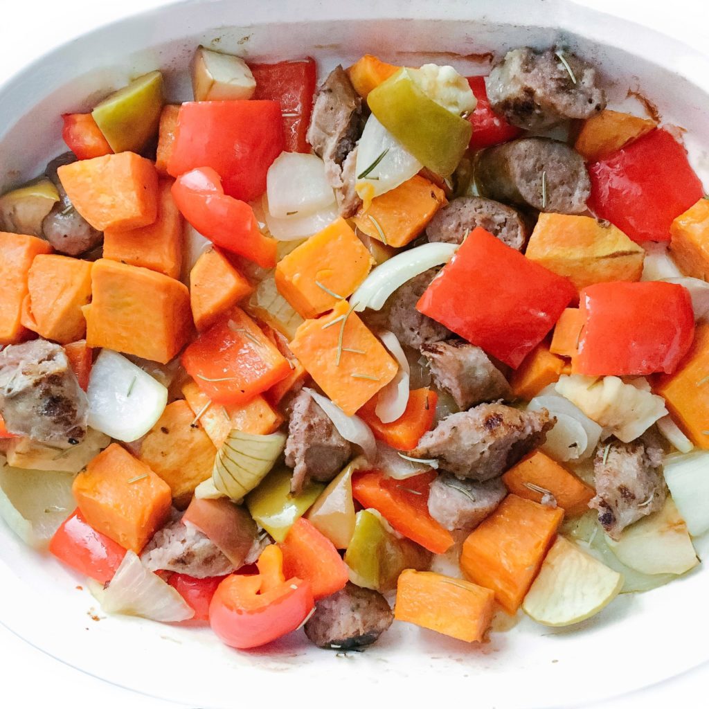 6-Ingredient Sausage and Veggie Bake