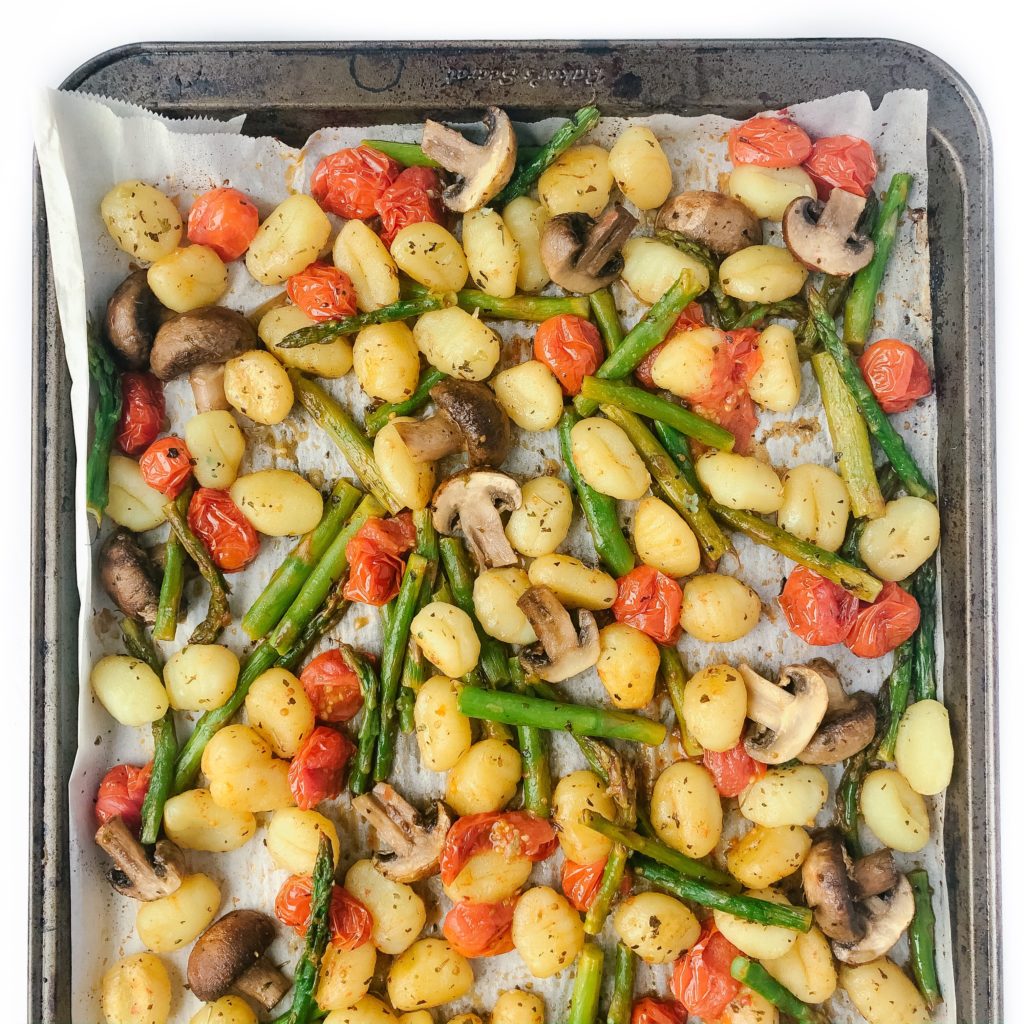 Easy Sheet Pan Roasted Vegetable Gnocchi