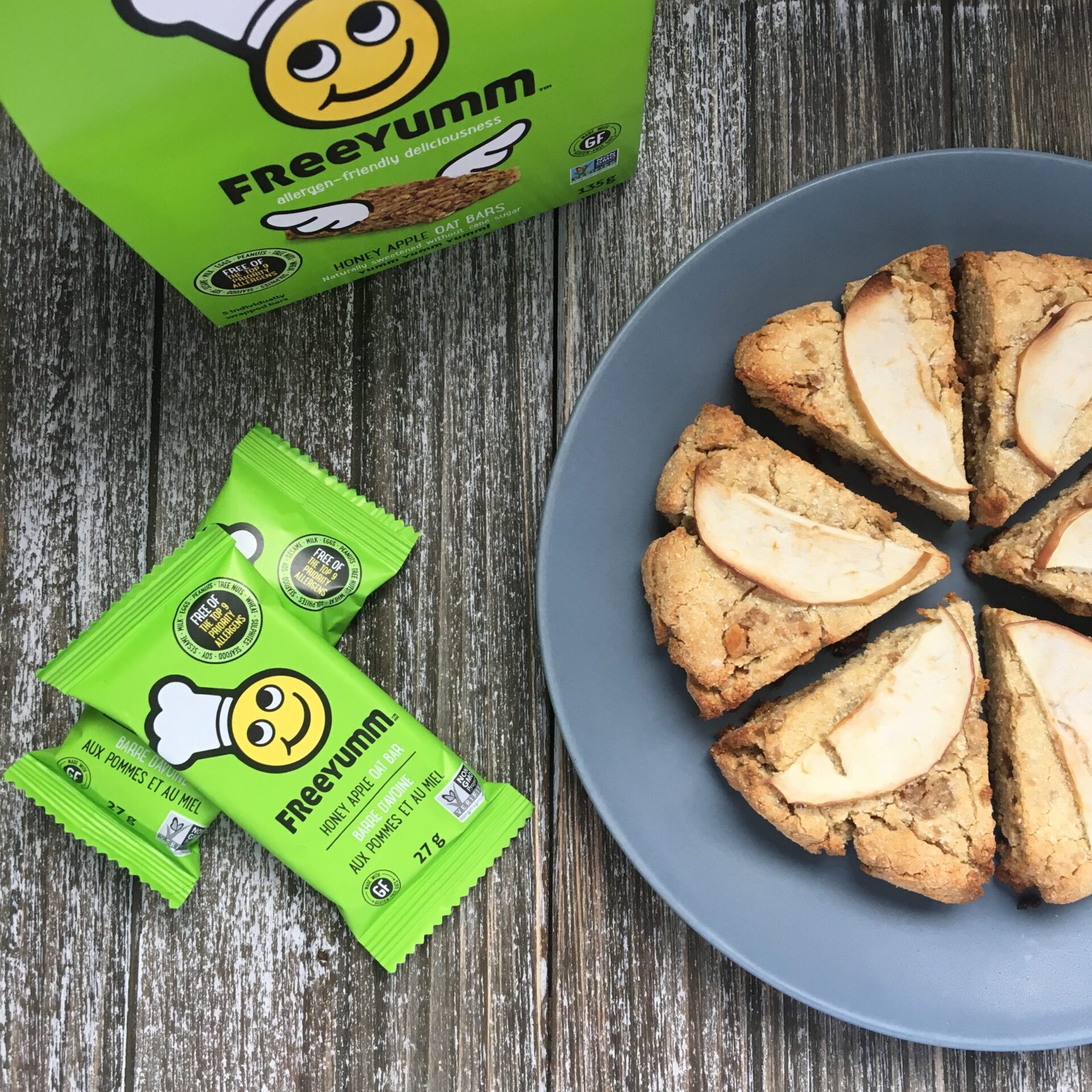 allergen free apple cinnamon scones