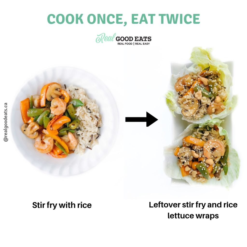 How to Reinvent your Leftovers and Cut Your Cooking in Half - lettuce wraps