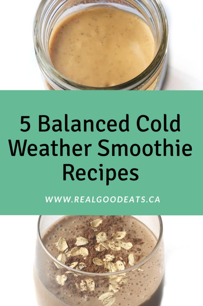5 balanced cold weather smoothie recipes blog graphic