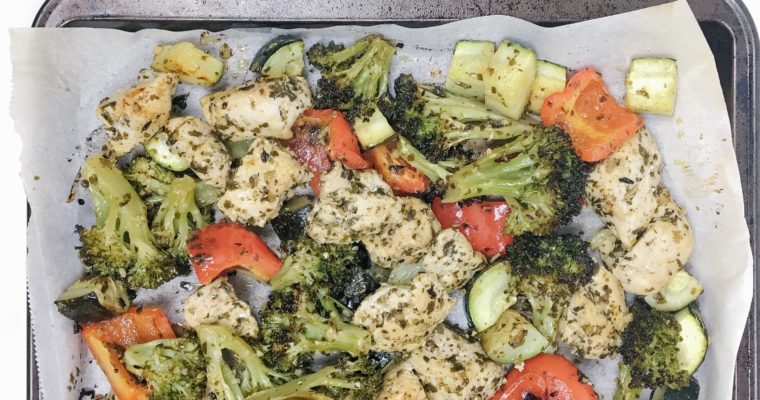 Recipe Review – Sheet Pan Pesto Chicken and Veggies