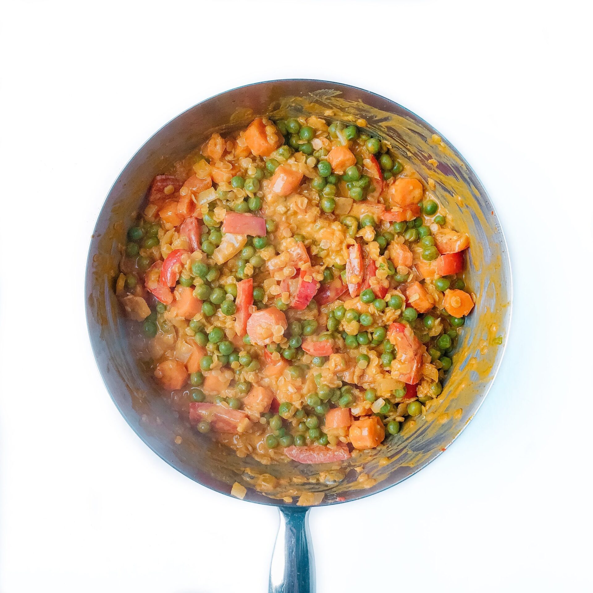 Quick and Easy Veggie Loaded Lentil Curry
