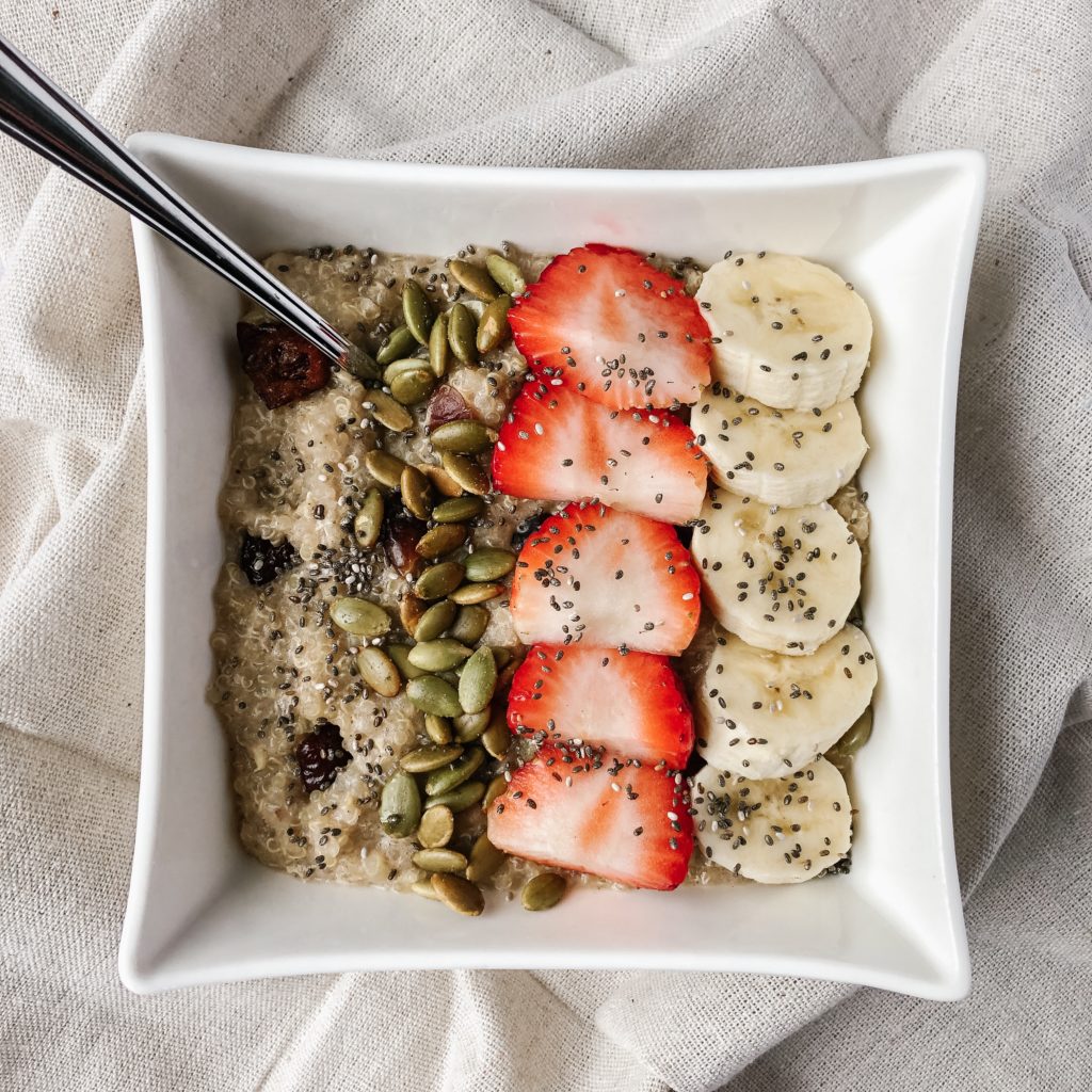 ways to use leftover quinoa - warm leftover quinoa breakfast bowls