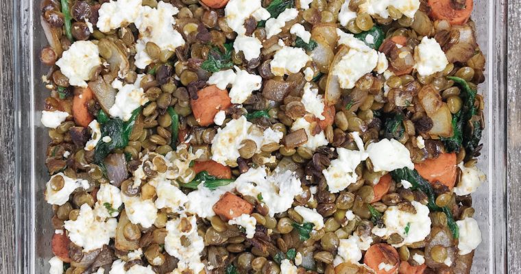 Recipe Review – Lentil and Goat Cheese Casserole