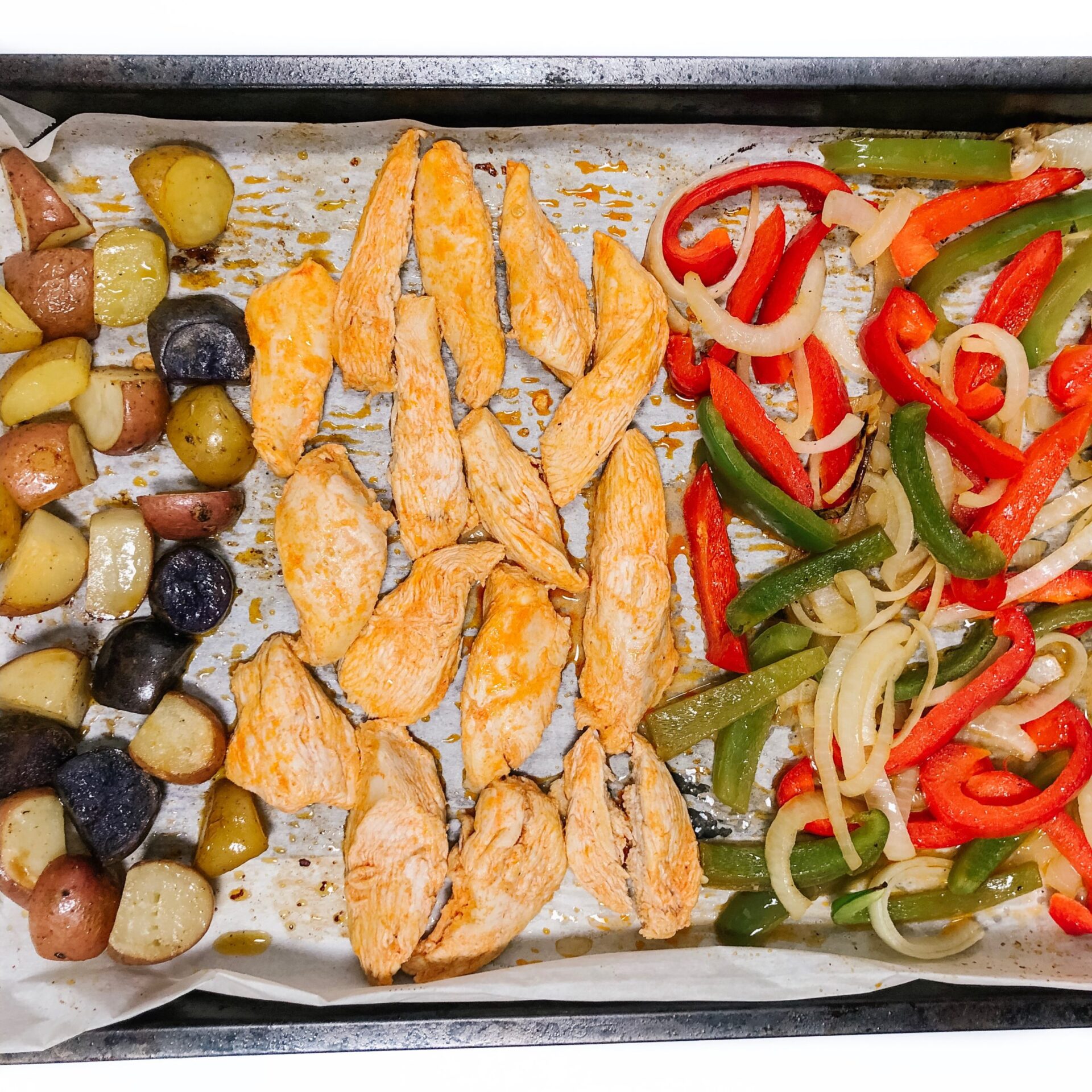 sheet pan buffalo chicken