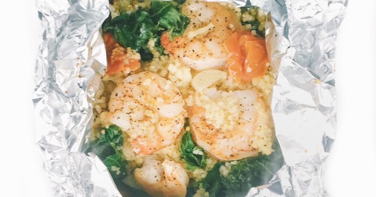 Recipe Review – Shrimp and Garlicky Tomatoes with Kale Couscous