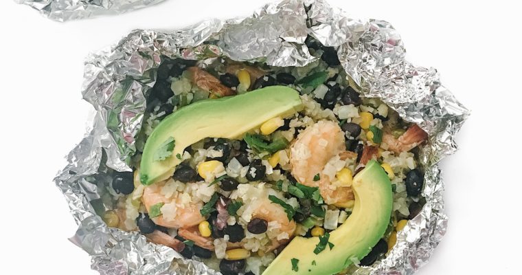 Recipe Review – Cilantro Lime Shrimp and Cauliflower Rice Foil Packets