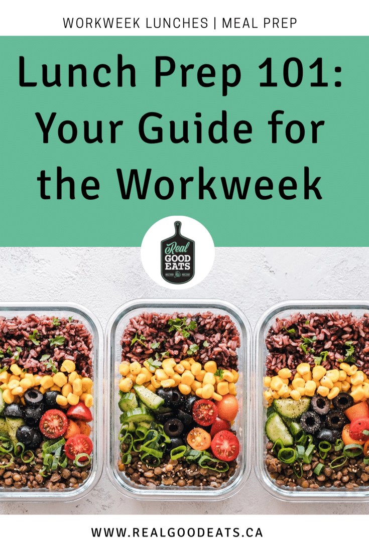 lunch prep 101: your guide for the work week - blog graphic