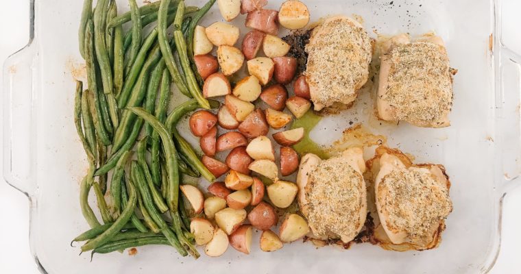 One-Pan Honey Mustard Chicken and Veggies