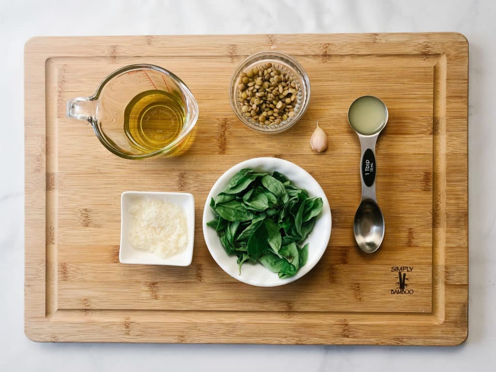 Lentil Pesto Ingredients