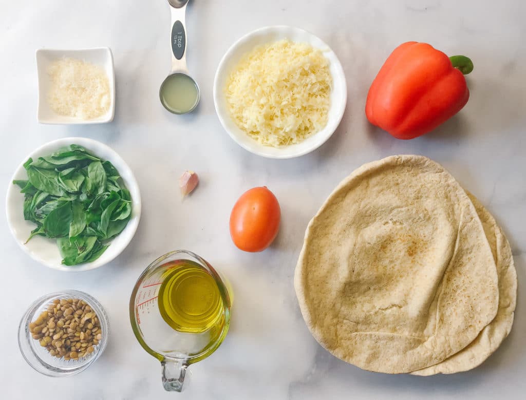 Lentil Pesto Pizzas - Ingredients