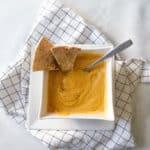 Easy high protein butternut squash soup with tofu and pita whips