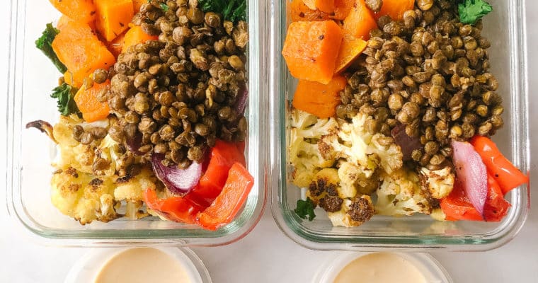 Meal Prep Roasted Veggie Buddha Bowls