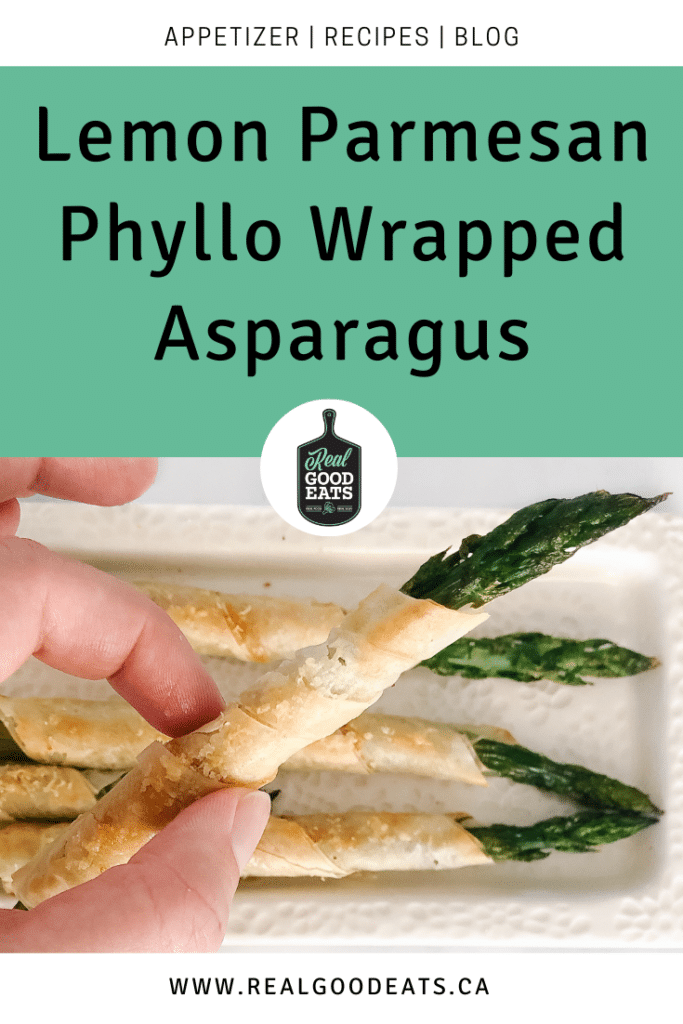lemon parmesan phyllo wrapped asparagus 