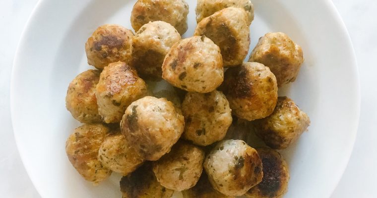 Easy 3-Ingredient Pesto Meatball Recipe