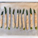 lemon parmesan phyllo wrapped asparagus