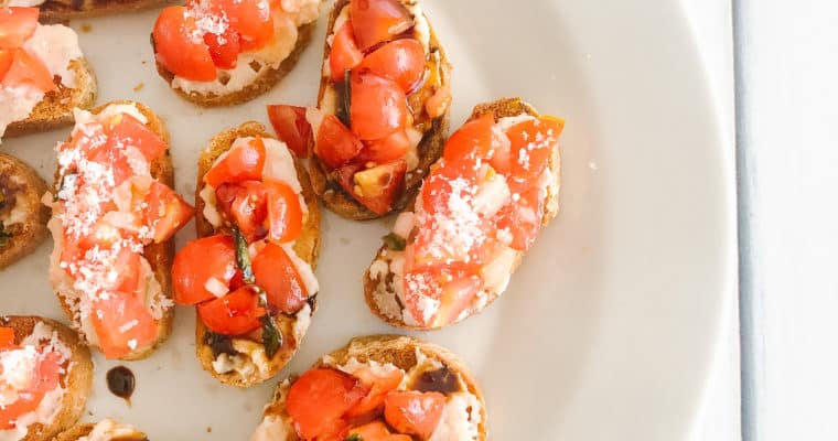 Bruschetta with White Bean Spread