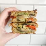 roasted veggie grilled cheese
