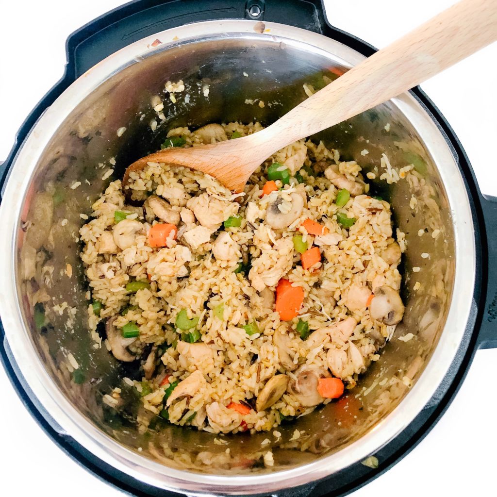 Instant Pot Chicken, Rice, and Vegetable Pilaf