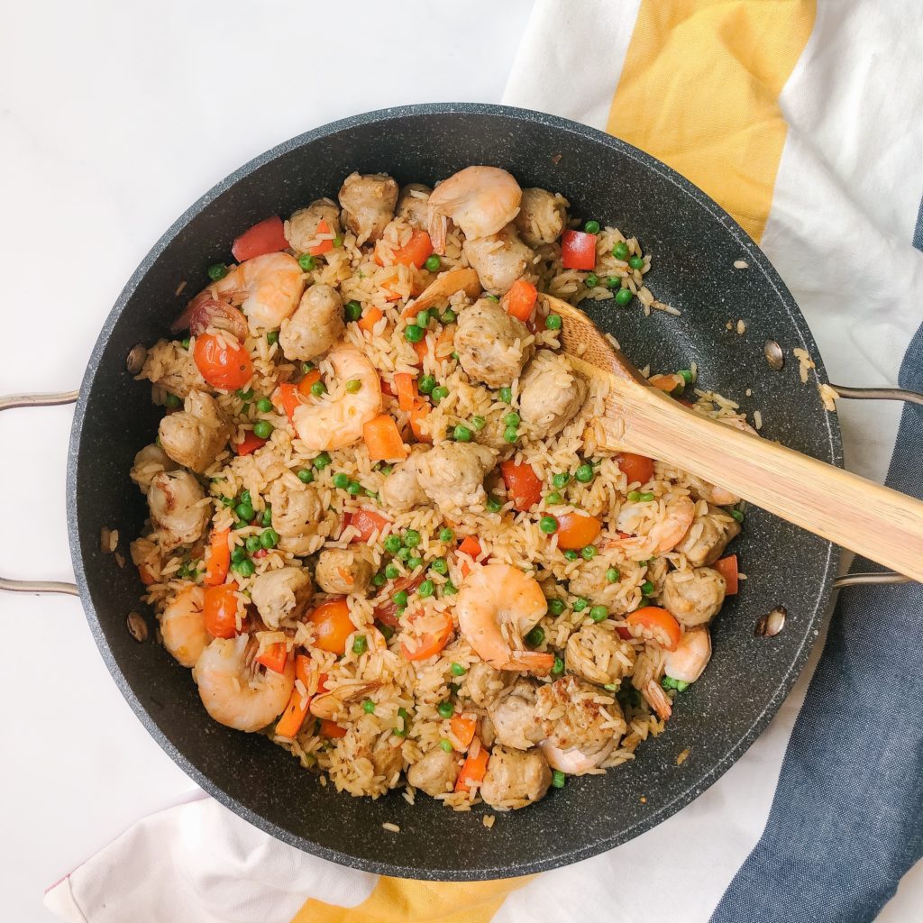 healthy one pot cajun shrimp and rice