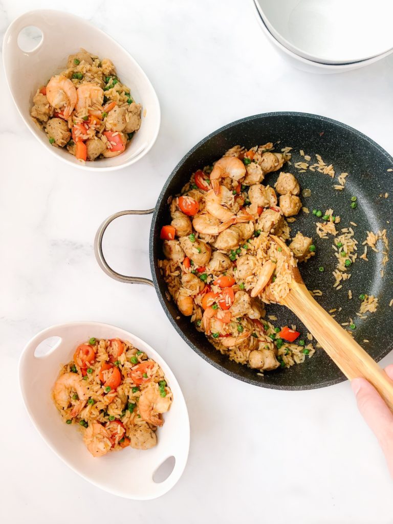 healthy one pot cajun shrimp and rice