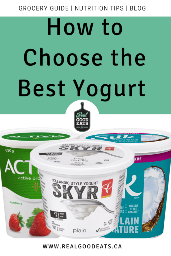 how to choose the best yogurt - blog graphic