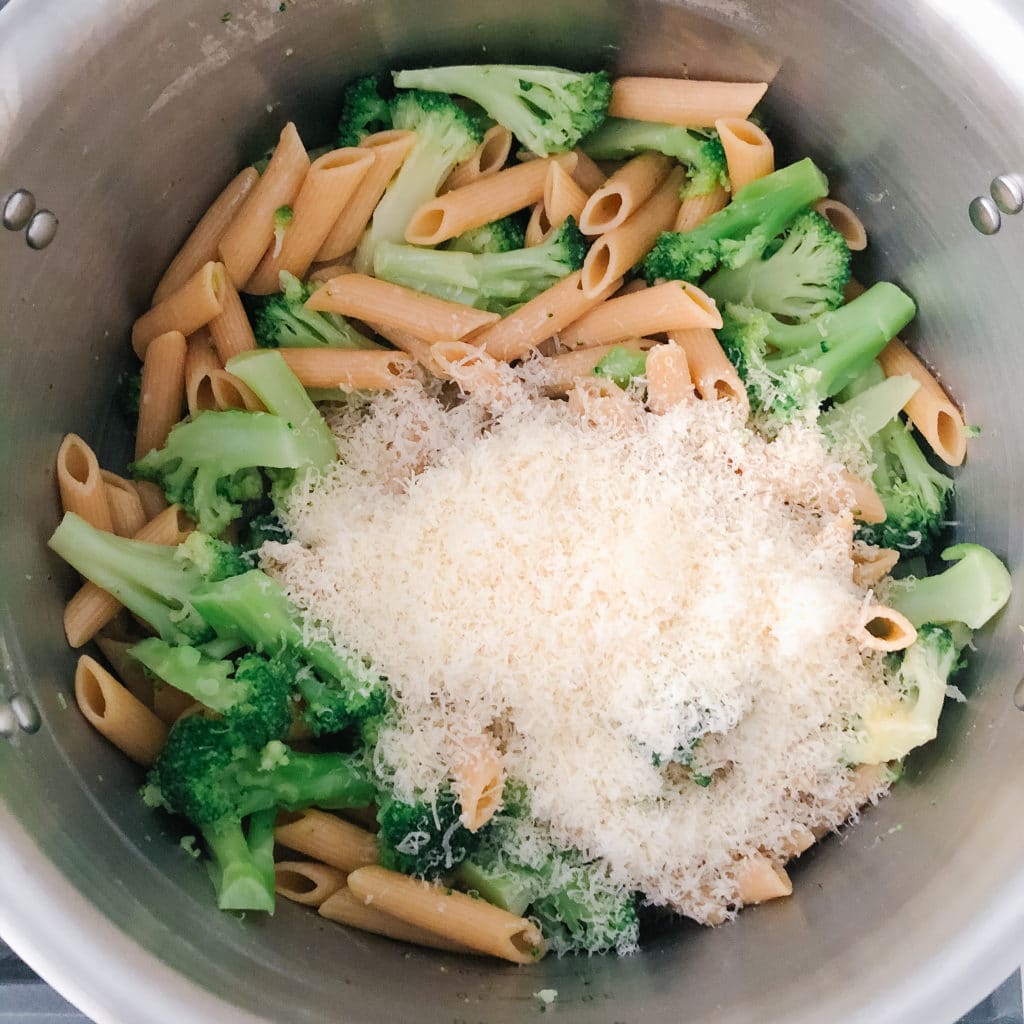 easy one-pot frozen vegetable pasta