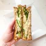 Roasted Asparagus Grilled Cheese with Garlic Aioli