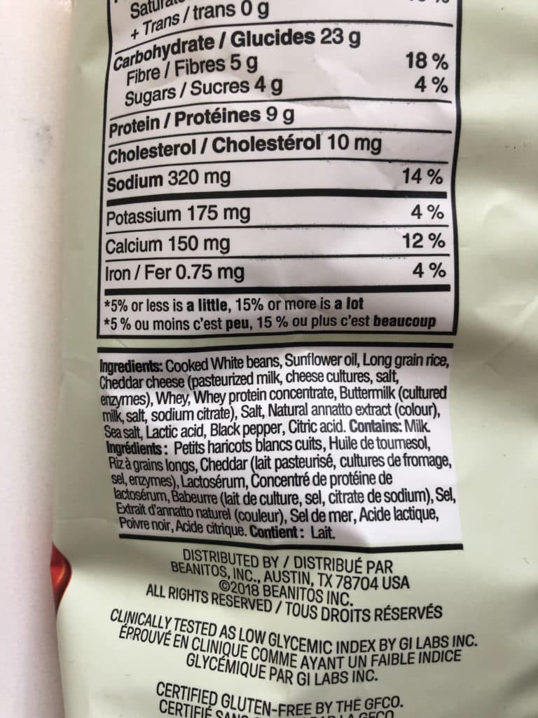 beanitos ingredient list