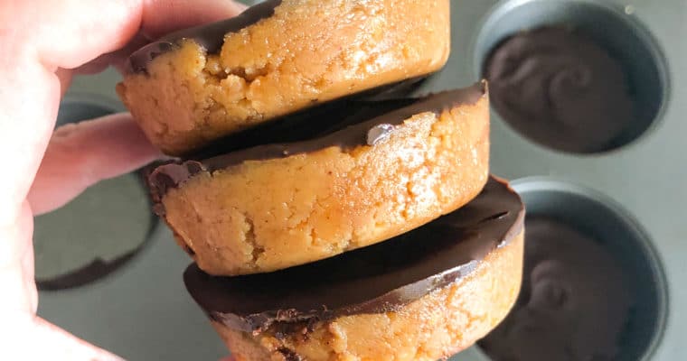 Healthy Chickpea Peanut Butter Cups (4-Ingredient)