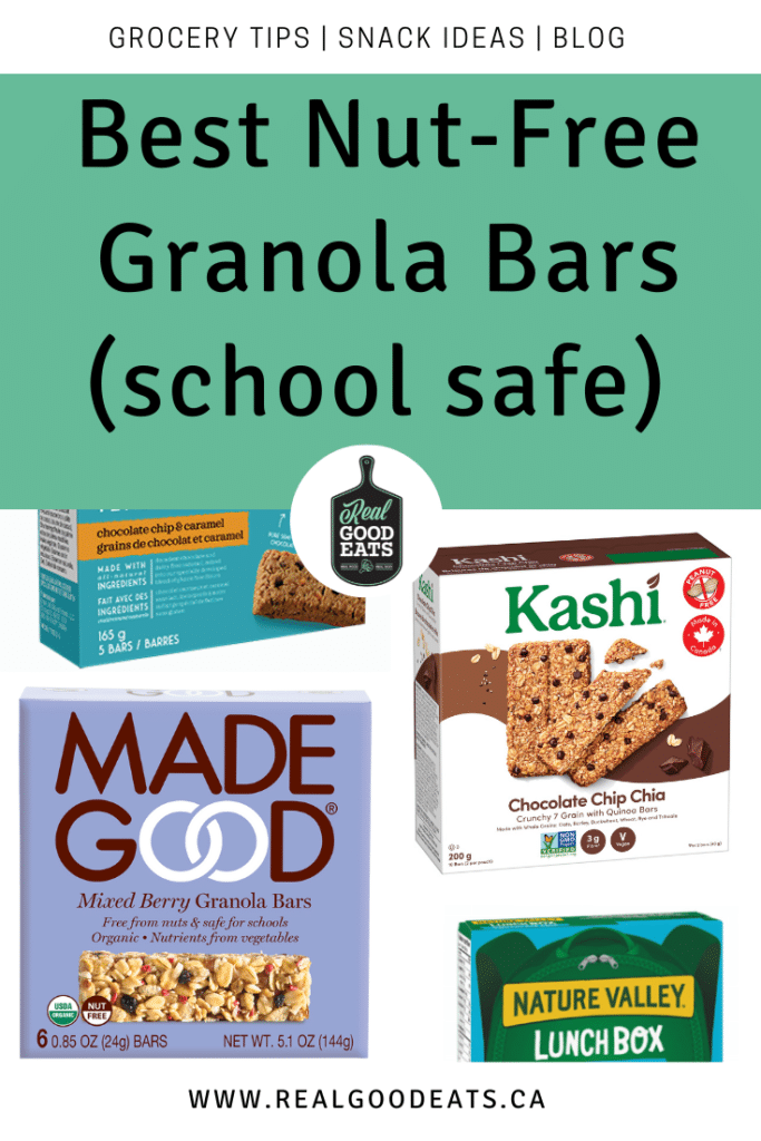 best nut-free granola bars (school safe) blog graphic