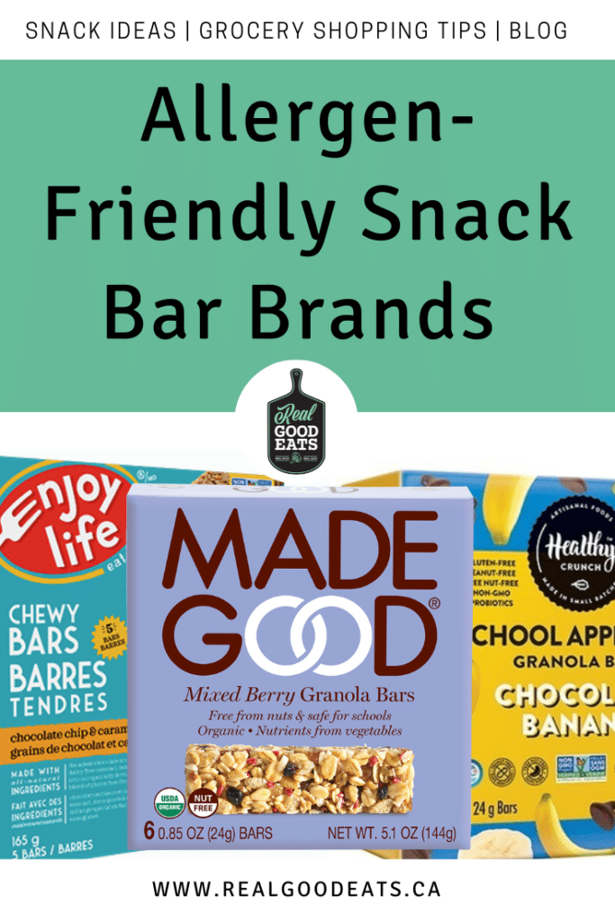 allergen-friendly snack bar brands