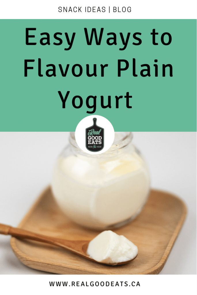 easy ways to flavour plain yogurt - blog graphic