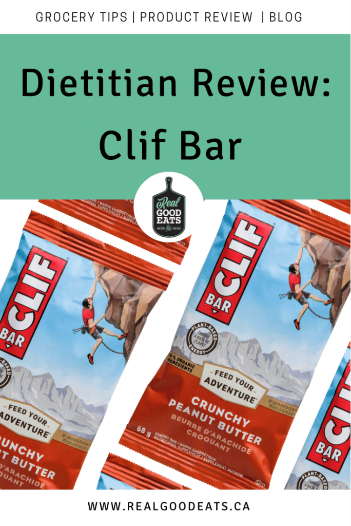 dietitian review - clif bar blog graphic