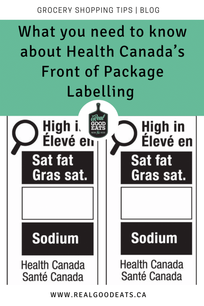 Health Canada's Front of Package Labelling - blog graphic