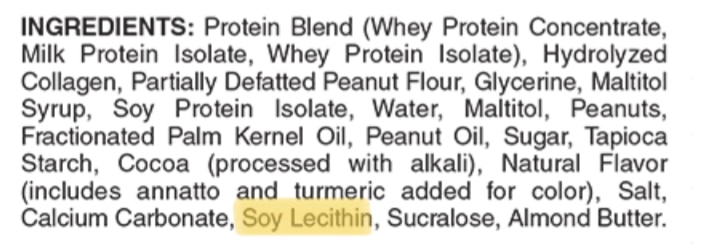 soy lecithin ingredient ist