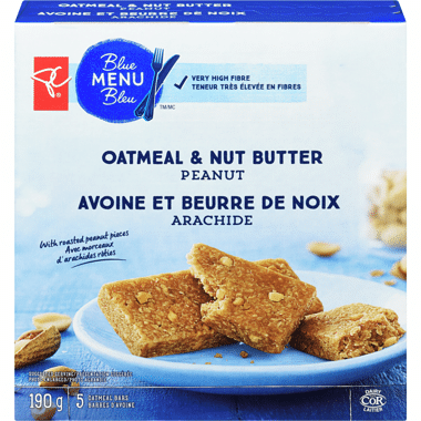 PC Blue Menu oatmeal and nut butter bars
