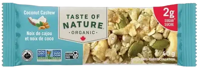 Taste of Nature Organic 2g Sugar Bar